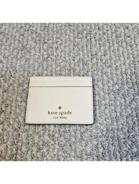 Kate Spade New York White Leather Card Holder